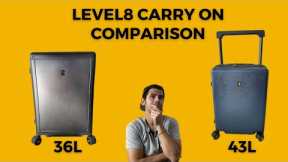 Level8 Luggage Compared! Gibraltar Aluminum Carry On and Voyageur 20 Carry On
