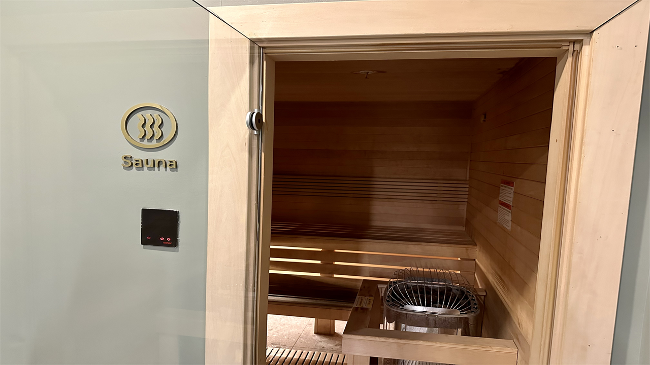 a door to a sauna