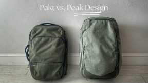 One Bag Travel Showdown! Peak Design Travel Backpack vs. Pakt Travel Backpack V2