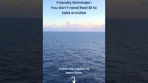 Do You Need Real ID To Take a Cruise?