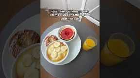 Room service and turquoise water = An elite combo 🌊🤌